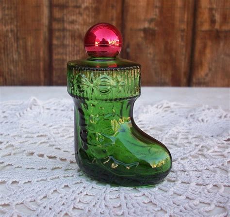 Vintage Avon Christmas Stocking Perfume Bottle by nenafayesattic