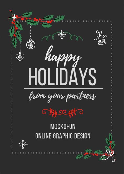 ‍🎄 ☱ Corporate Christmas Card - MockoFUN