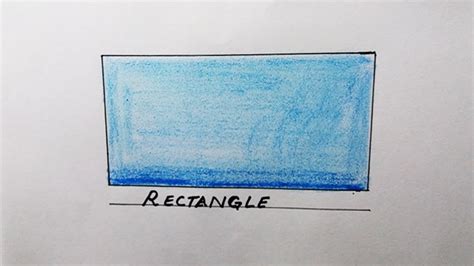 Comment dessiner une forme de rectangle simple avec un stylo et une couleur | Dessin facile en ...