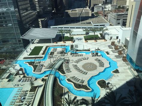 Here’s a better shot of the texas-shaped pool. you’re alright, houston marriott marquis ...