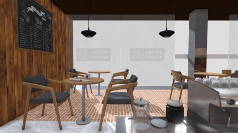 coffee shop interior - Buy Royalty Free 3D model by okotaru (@loaferspore) [e48928d] - Sketchfab ...