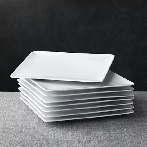 White Square Dinner Plates - Aisle Society