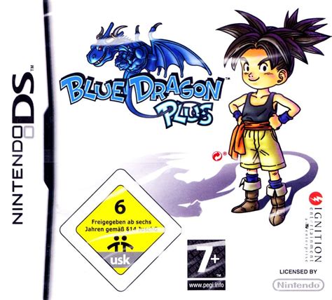 Blue Dragon Plus (2009) Nintendo DS box cover art - MobyGames