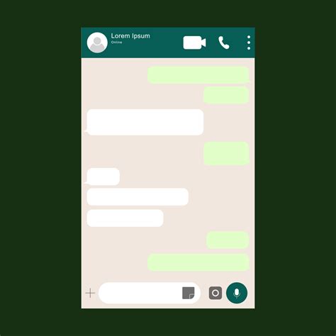 Messenger mobile template design. Vector illustration. EPS 10. 11514761 Vector Art at Vecteezy