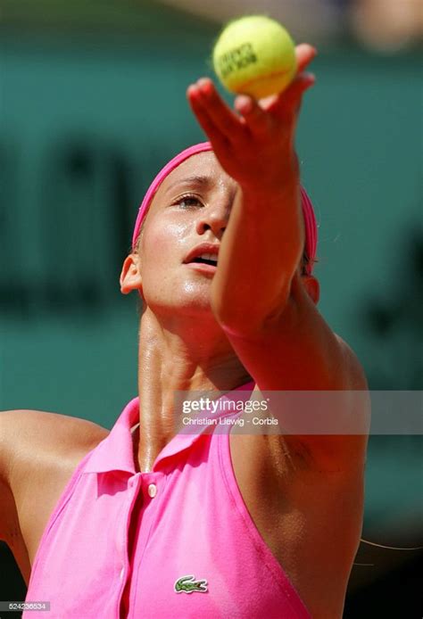 France's Tatiana Golovin faces Russia's Elena Bovina during their... News Photo - Getty Images