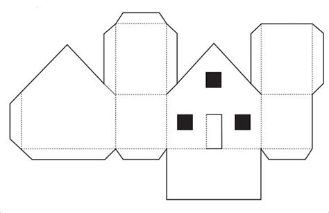 14+ Paper House Templates - PDF, DOC | Paper house template, Paper house printable, House template