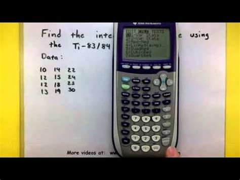 Statistics - Compute the interquartile range using the TI-83/84 ...