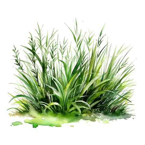 Watercolor green grass. Illustration AI Generative 24529672 Stock Photo at Vecteezy