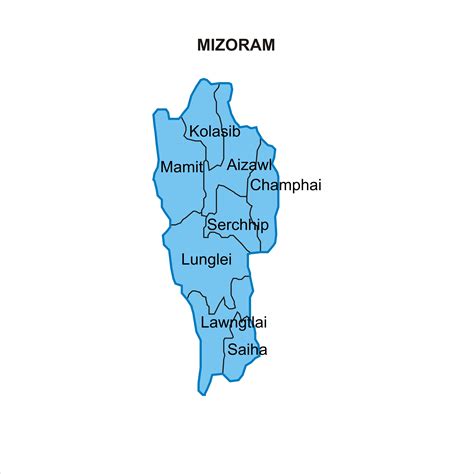 Mizoram map graphic - Vector | Map, Graphic, Vector