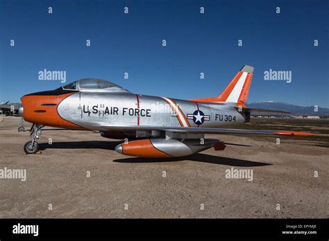 North American F86 Sabre of the USAF Stock Photo - Alamy