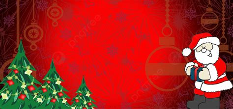 Christmas Festive Banner Red Background, Elements, Decor, Background ...