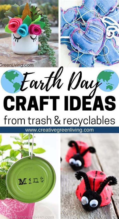 Mega List of the 75+ Best Earth Day Crafts to Make with Recycled Materials | Earth day crafts ...