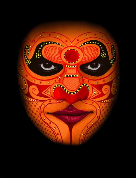 CRABCAKE: theyyam... :) | Face painting images, Human painting, Gold art painting