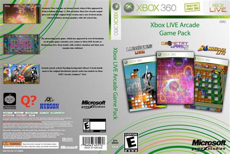 Xbox 360 Live Arcade Game Pack - XBOX 360 Game Covers - Xbox 360 Live ...