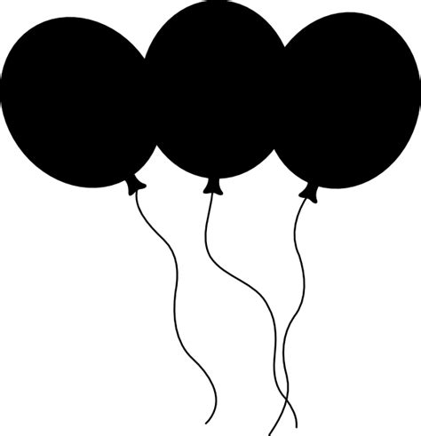 Black Balloons Clip Art at Clker.com - vector clip art online, royalty free & public domain