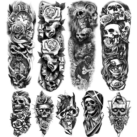 Half Sleeve Tattoo Designs For Men Black And White