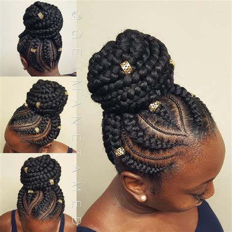 Goddess Braids Updo Styles