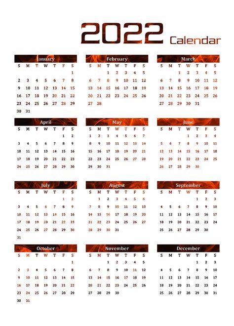 Calendar 2022 PNG HD Image - PNG All | PNG All