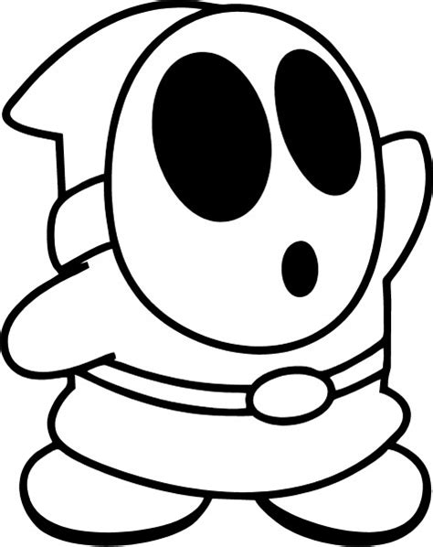 Mario Shy Guy Coloring Pages Coloring Pages