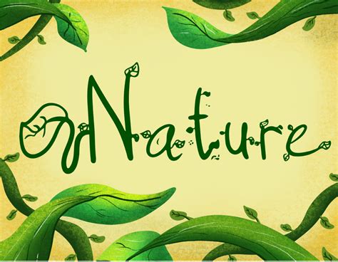 Nature Font - 1001 Free Fonts