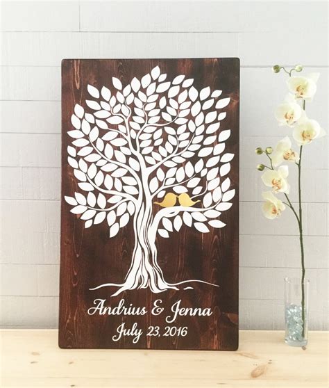 Rustic Wood Guest Book Wedding Guest Book Wood Wooden - Etsy