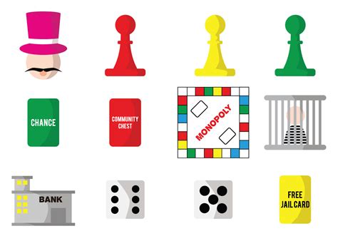 Monopoly Pieces Clip Art