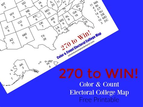 Blank Electoral College Map 2021 Printable - Vector U S Map