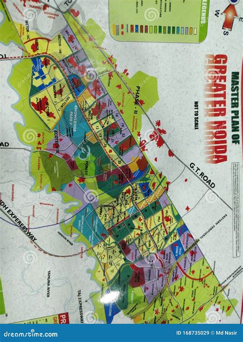 Map of Master Plan of Greater Noida Delhi India Stock Image - Image of greater, noida: 168735029