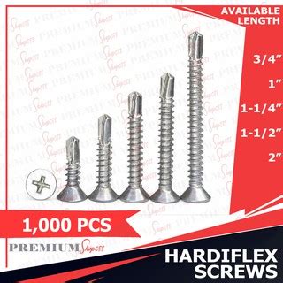 1000pcs Hardiflex Screw Self Drilling Screws #7 x 3/4 1 1-1/4 1-1/2 2 Hardi | Shopee Philippines