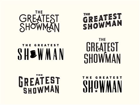 Showman Movie, Pt Barnum, Whimsical Logo, Modern Theatre, Typo Design ...