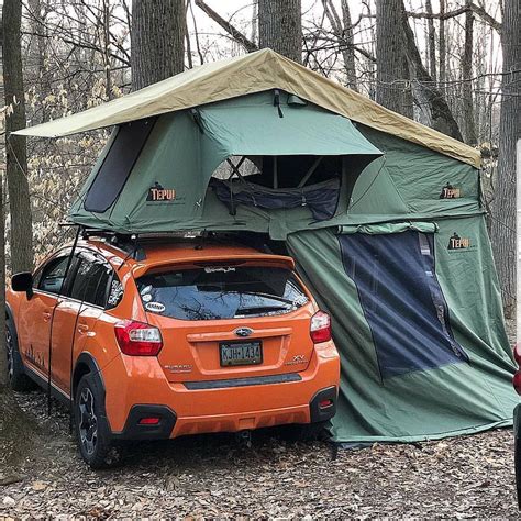 Nice Compact Tent Topped Subaru Car Camper setup. Photo by Scotty ...