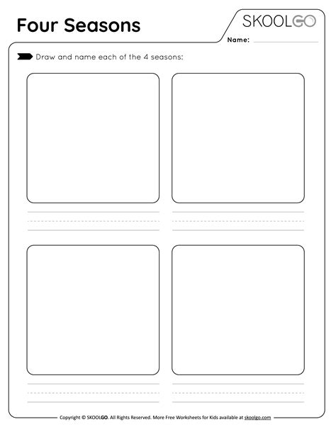 Four Seasons - Free Worksheet - SKOOLGO