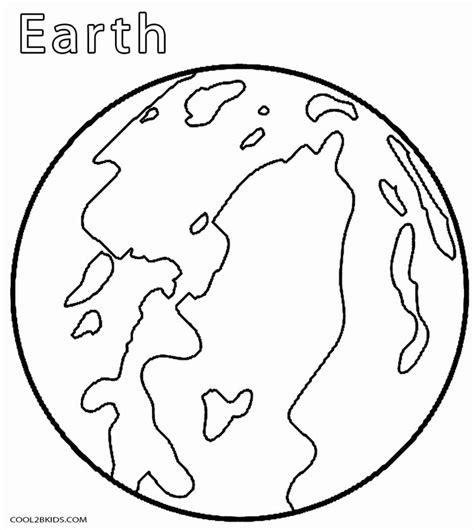 Planets Printable Coloring Pages