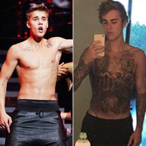 Justin Bieber Before and After Tattoos Photos | POPSUGAR Celebrity