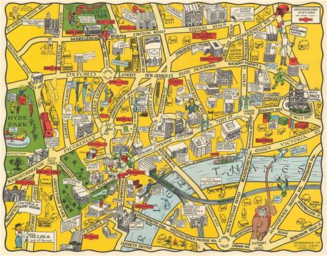 The New Pictorial Map of London.: Geographicus Rare Antique Maps