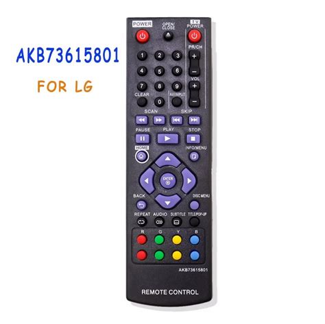 Replacement AKB73615801 Remote Control For LG Blu Ray DVD Player Disc ...