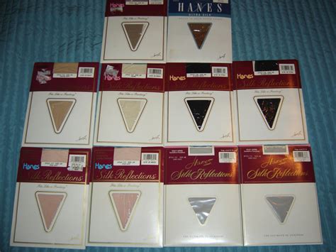 Vintage Hanes Ultra/Silk Reflections Pantyhose Lot (10 Pr!) Many Colors ...