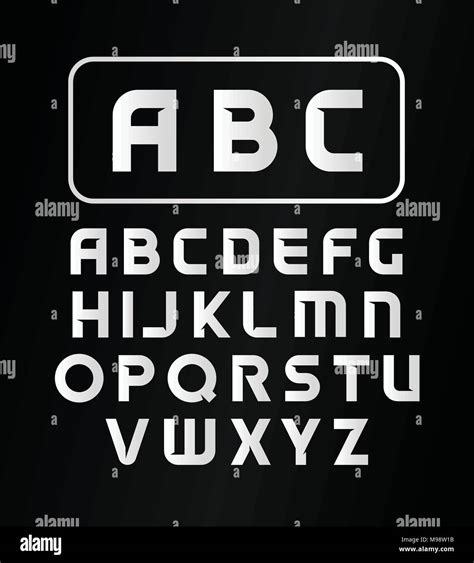 English alphabet, typeface, vector modern font, simple decorative bold ...