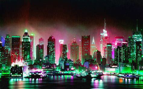 80s Neon City Wallpapers - Top Free 80s Neon City Backgrounds - WallpaperAccess