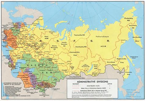 Map of USSR - Map of the USSR (Eastern Europe - Europe)