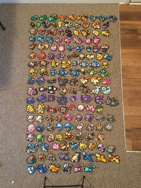 All 151 Kanto Pokemon Perler Beads by PerlerBeadShop on DeviantArt