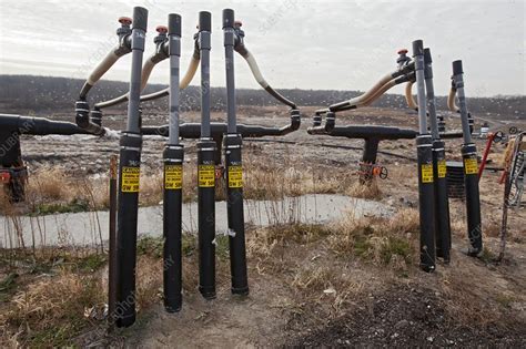 Landfill gas recovery well - Stock Image - C022/8005 - Science Photo Library