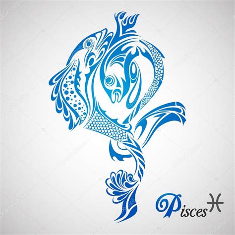 Pisces Zodiac Sign Stock Vector Image by ©stockshoppe #49439409