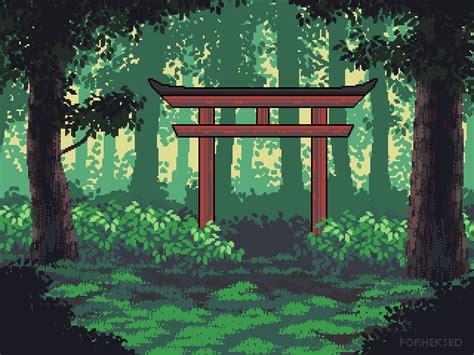 Torii Gate by Forheksed | Pixel art games, Pixel art, Pixel art characters