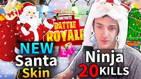 NEW SANTA SKIN Ninja 12 Kills Best Game #61 (Fortnite Battle Royale ...