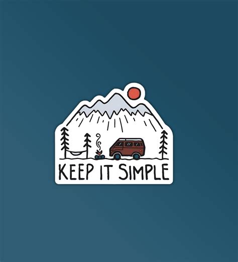 Keep It Simple Sticker – Peeekaboo