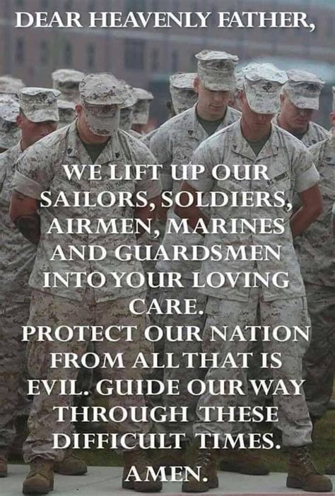 Pinterest | Troops quotes, Soldiers prayer, Heavenly father