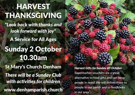 Harvest Thanksgiving for All Ages - Denham Parish Church