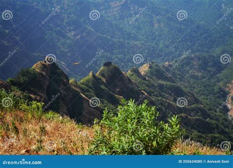 Indian Landscape with Mountains Stock Photo - Image of high, farm: 205634080