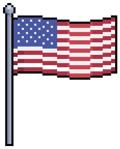 Flag Of United States Of America Usa Pixel Art Pixel - vrogue.co